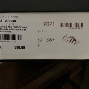 Authentic Gucci Leather Sneakers